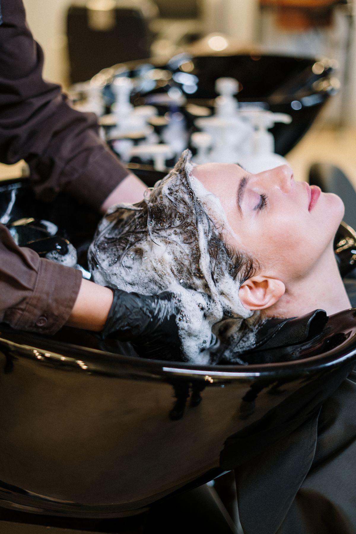 Salon service in progress at Nail C Beauty Salon